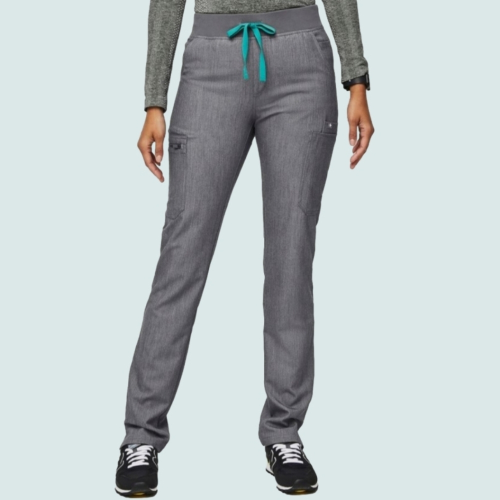 Figs Technical Collection Yola Skinny Scrub Pants Size Large Graphite